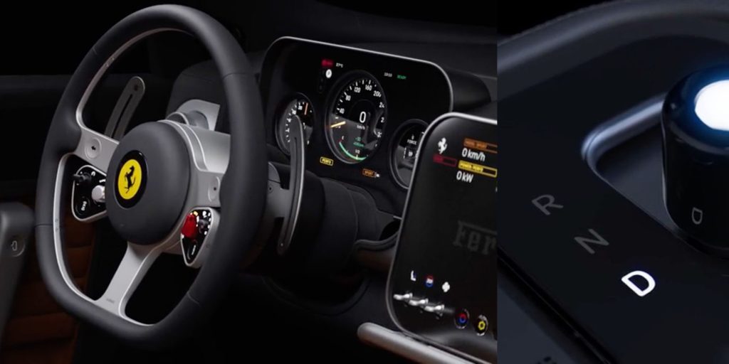 Ferrari Luce EV : cockpit conçu par Jony Ive et design connu 2 Intérieur de la Ferrari Luce conçu par Jony Ive