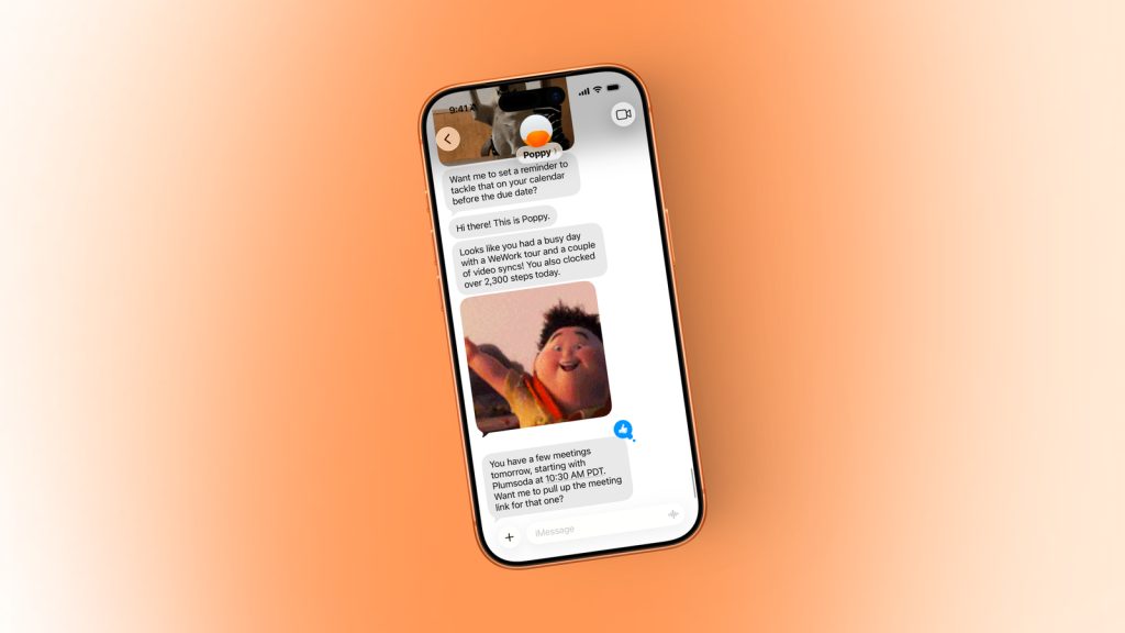 Une capture d'écran de l'application Poppy