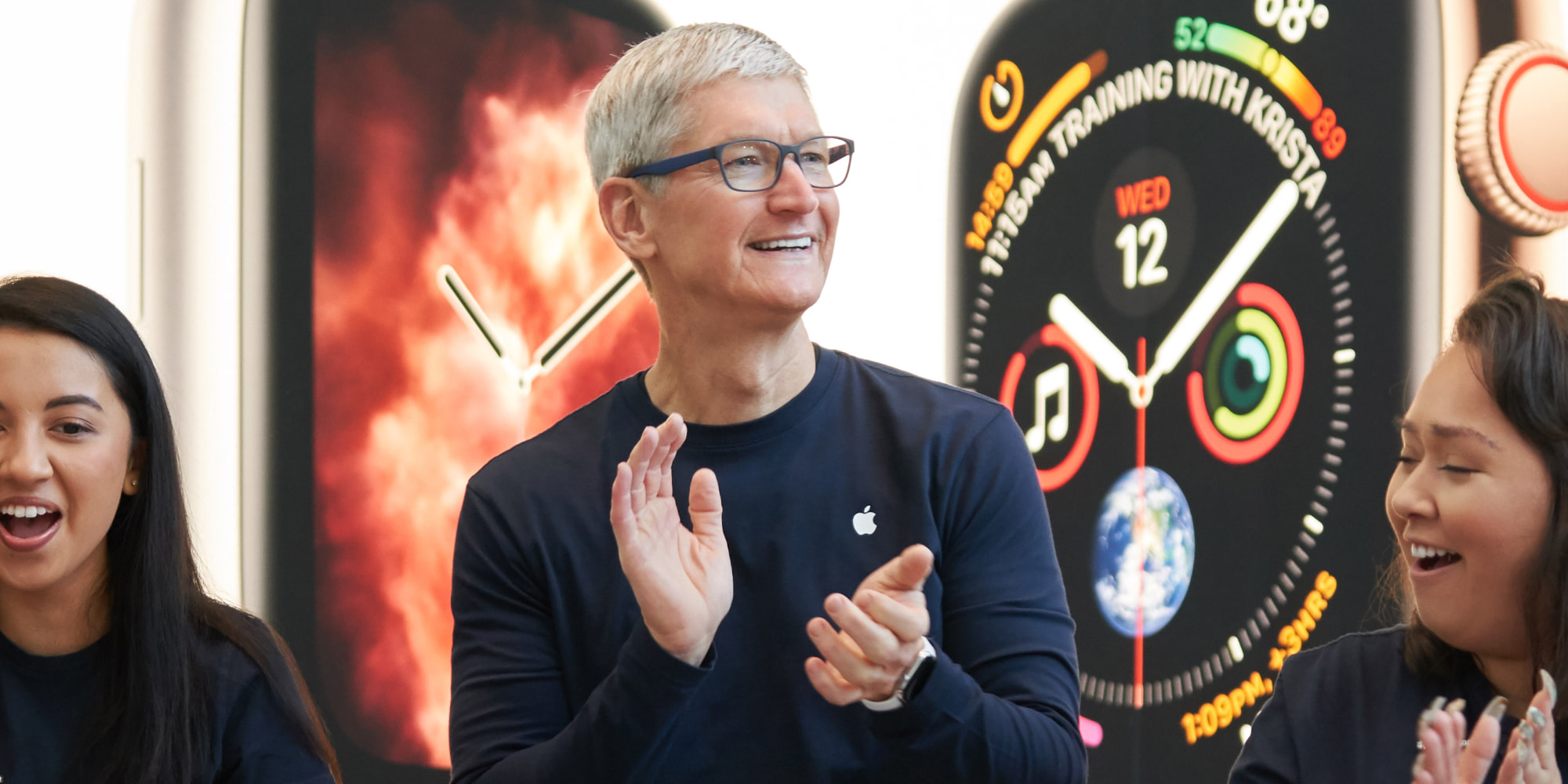 Tim Cook avec Apple Watch