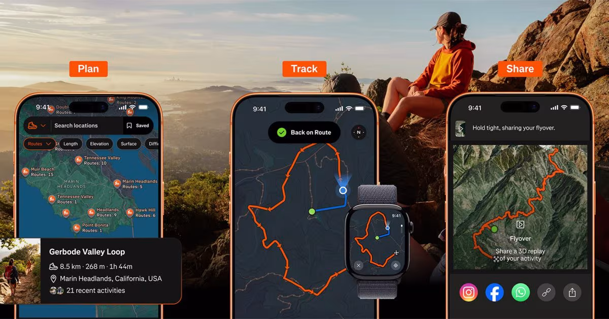 Strava améliore ses outils de randonnée avec des cartes et une navigation optimisées 35 Strava expands hiking tools with better maps, route planning, and trail navigation