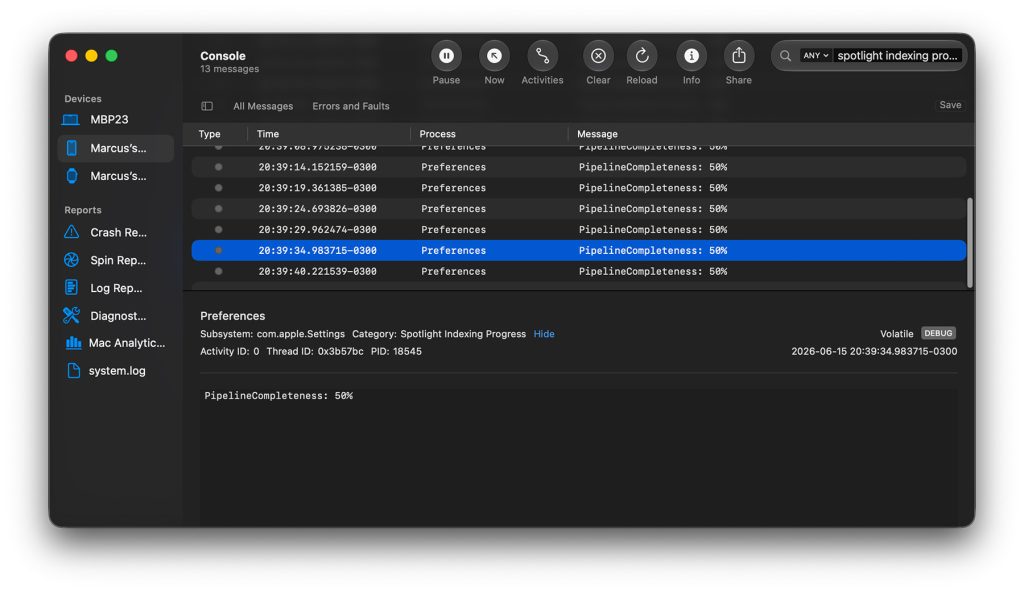 iOS 27 : que faire si vous voyez encore « Indexing in Progress » ? Vérifiez l'état réel 3 1781568027 437 iOS 27 que faire si vous voyez encore