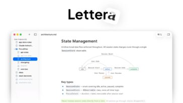 Bear app developers announce Lettera, a beautiful Markdown editor for Mac