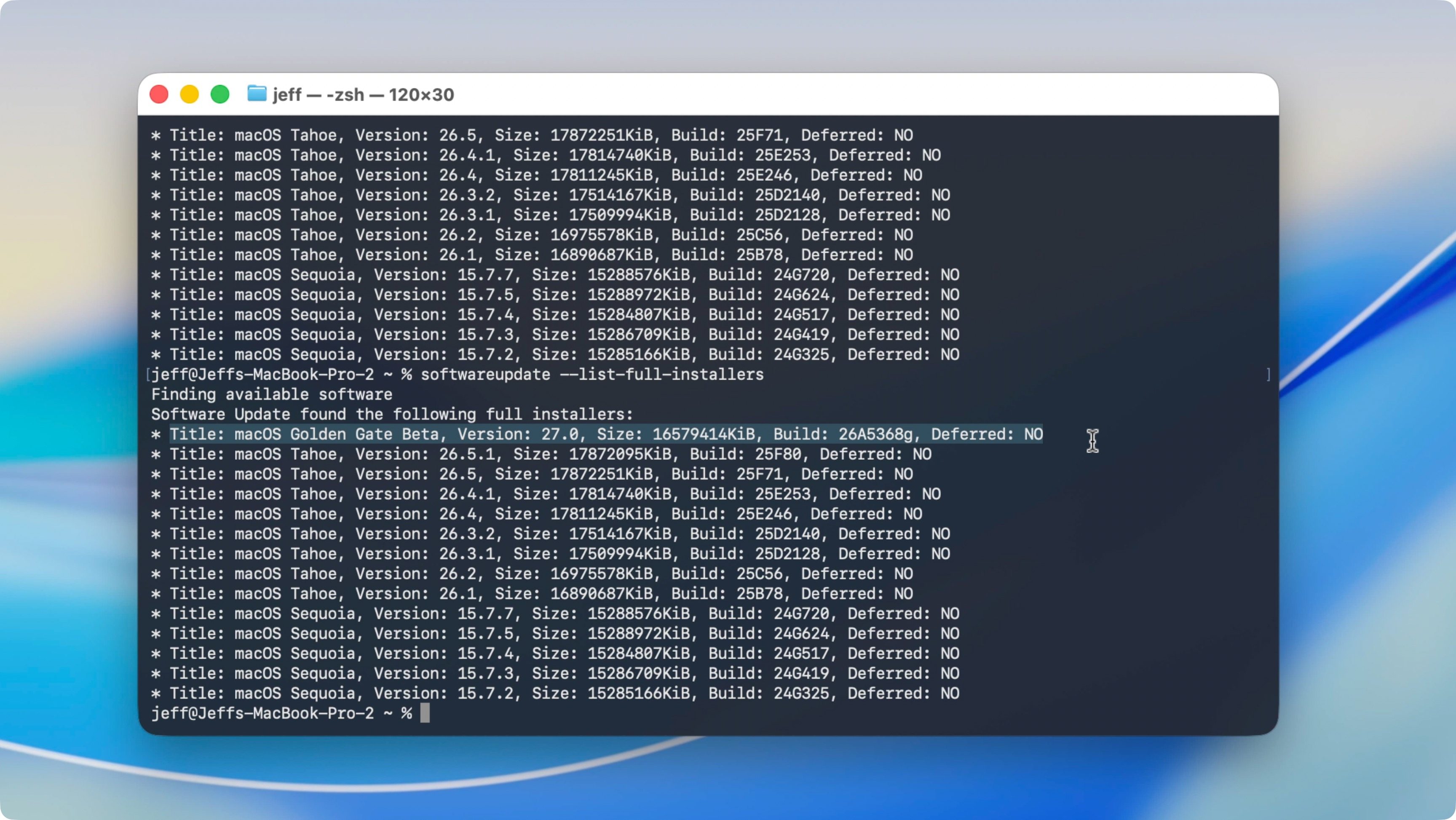 1782653145 720 Creer une cle USB dinstallation macOS Golden Gate mode