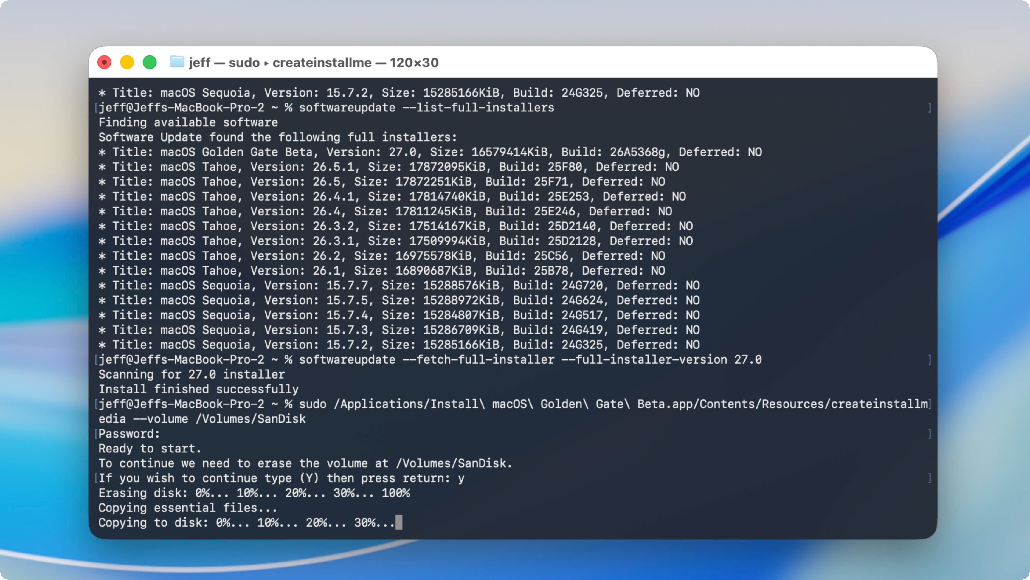 1782653146 764 Creer une cle USB dinstallation macOS Golden Gate mode