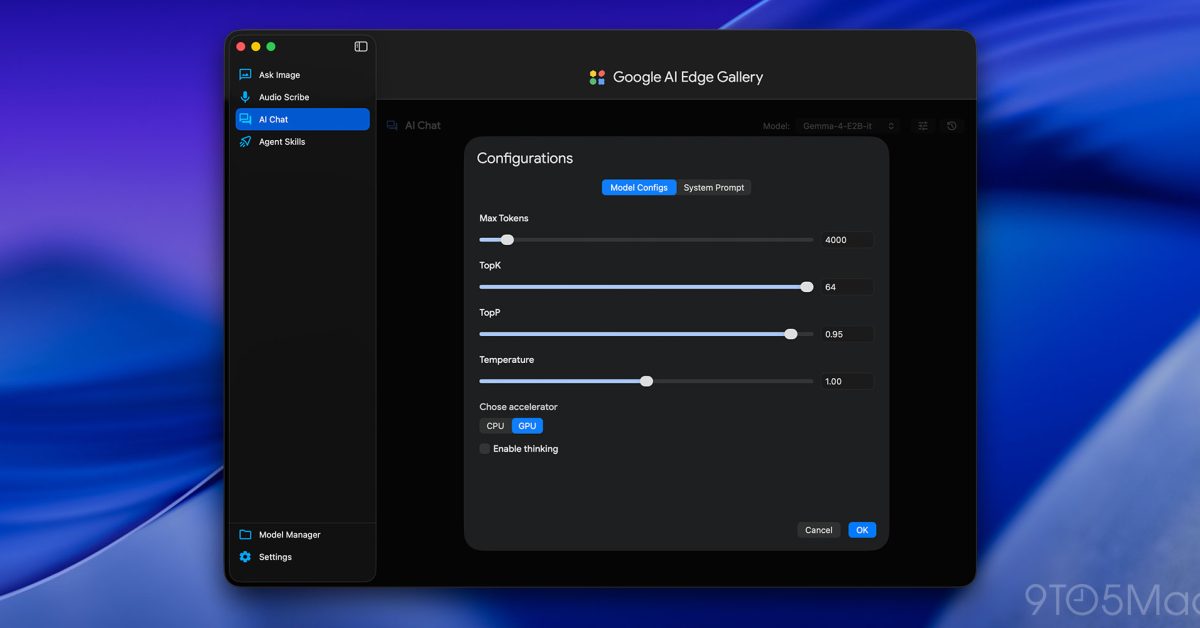 Google AI Edge Gallery launches to macOS, letting Mac users run Gemini models locally