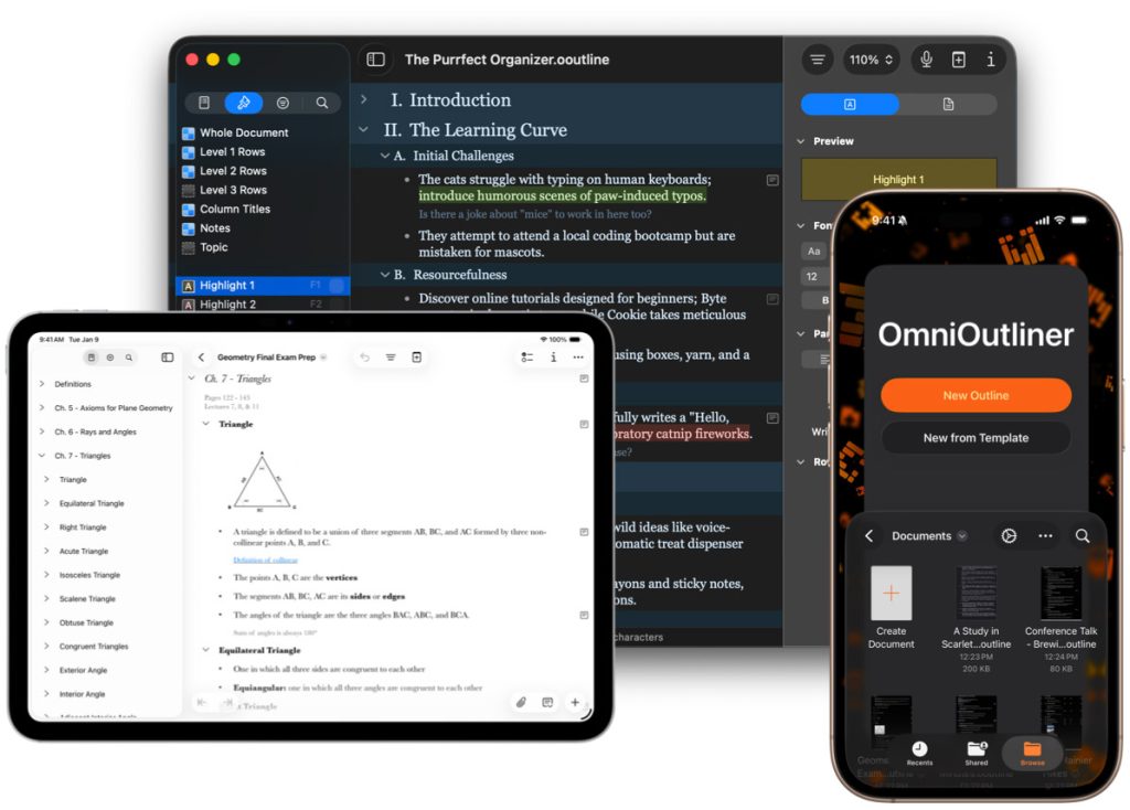 OmniOutliner 6.2 : désormais disponible en 11 langues 2 OmniOutliner 62 desormais disponible en 11 langues