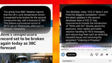 Siri will sometimes summarize webpages and videos from within Safari and YouTube apps