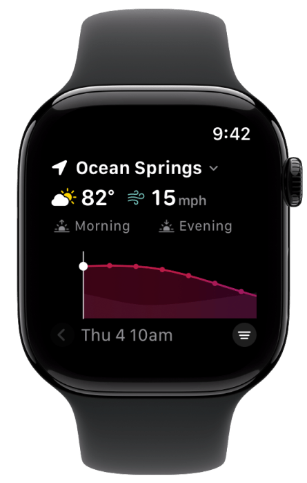Storm Radar sur Apple Watch