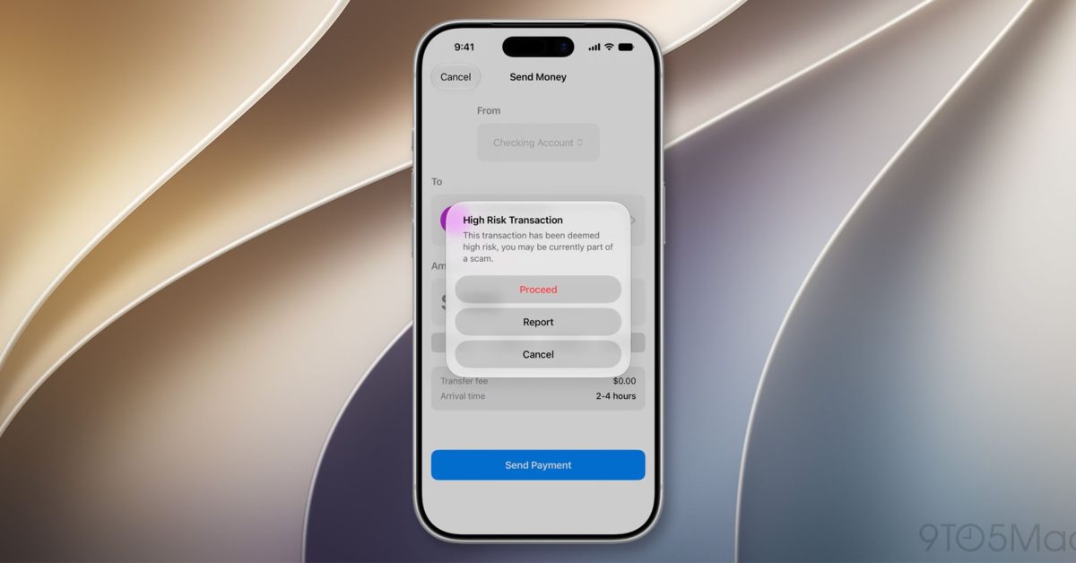 iOS 27 helps apps detect when a user may be getting scammed in real time
