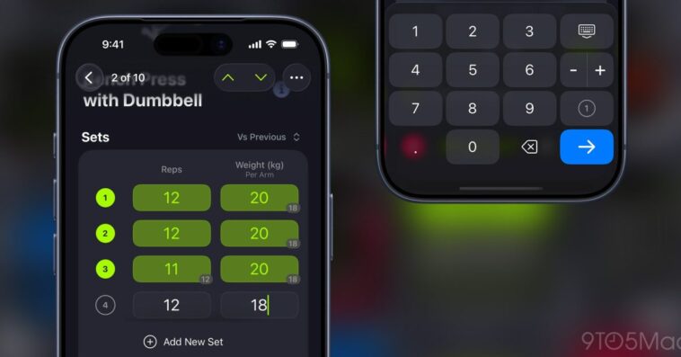 Mise à jour SmartGym : ajustement et enregistrement des exercices plus simples en déplacement 1 SmartGym update makes it easier to manually adjust and log exercises on the go