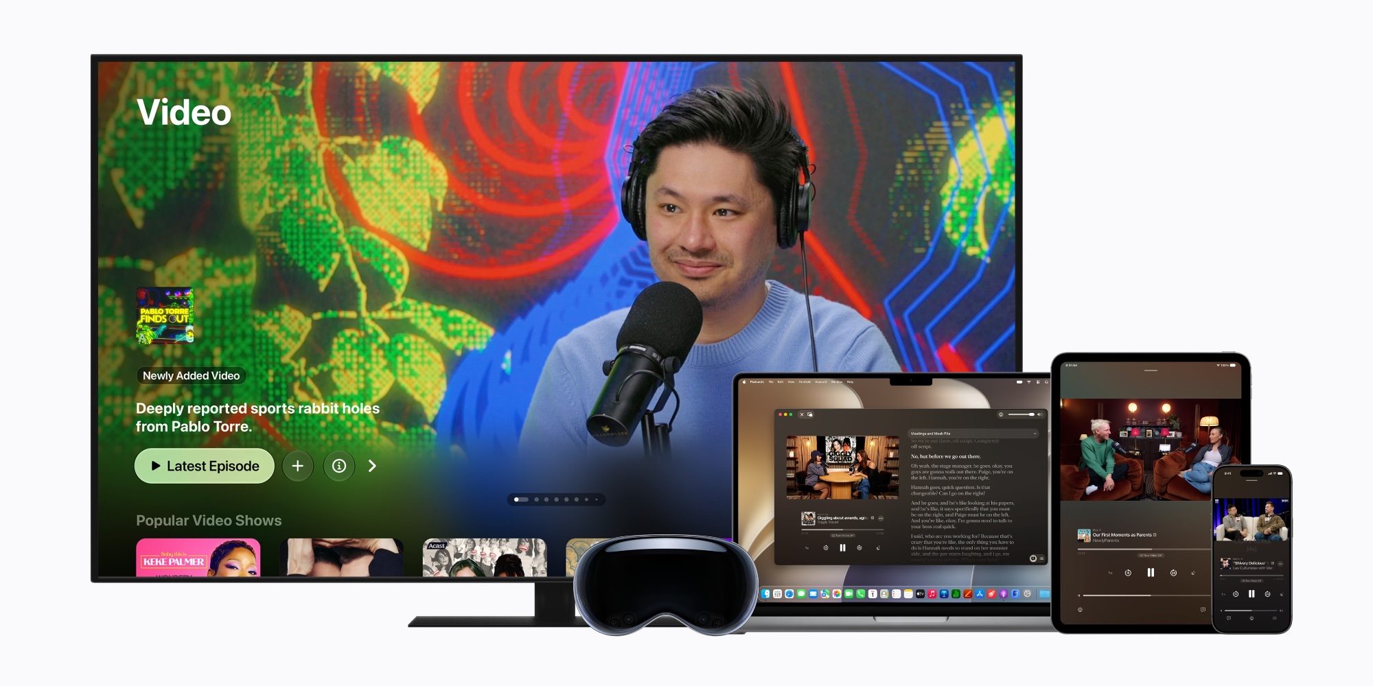 Support vidéo dans Apple Podcasts pour macOS 27