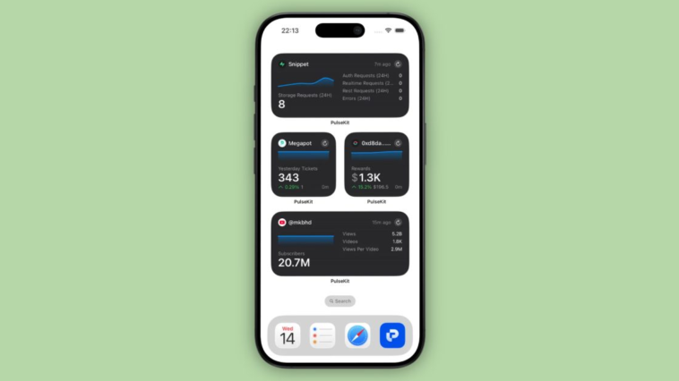 Indie App Spotlight : ‘PulseKit’, l'outil idéal pour suivre vos analyses sur iPhone 1 Indie App Spotlight: ‘PulseKit’ makes it easy to monitor all of your key analytics on iPhone
