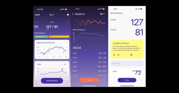Signal Ring : mesure de la pression artérielle, alertes moins avancées que l'Apple Watch 1 Signal Ring gives blood pressure readings, not just alerts like Apple Watch