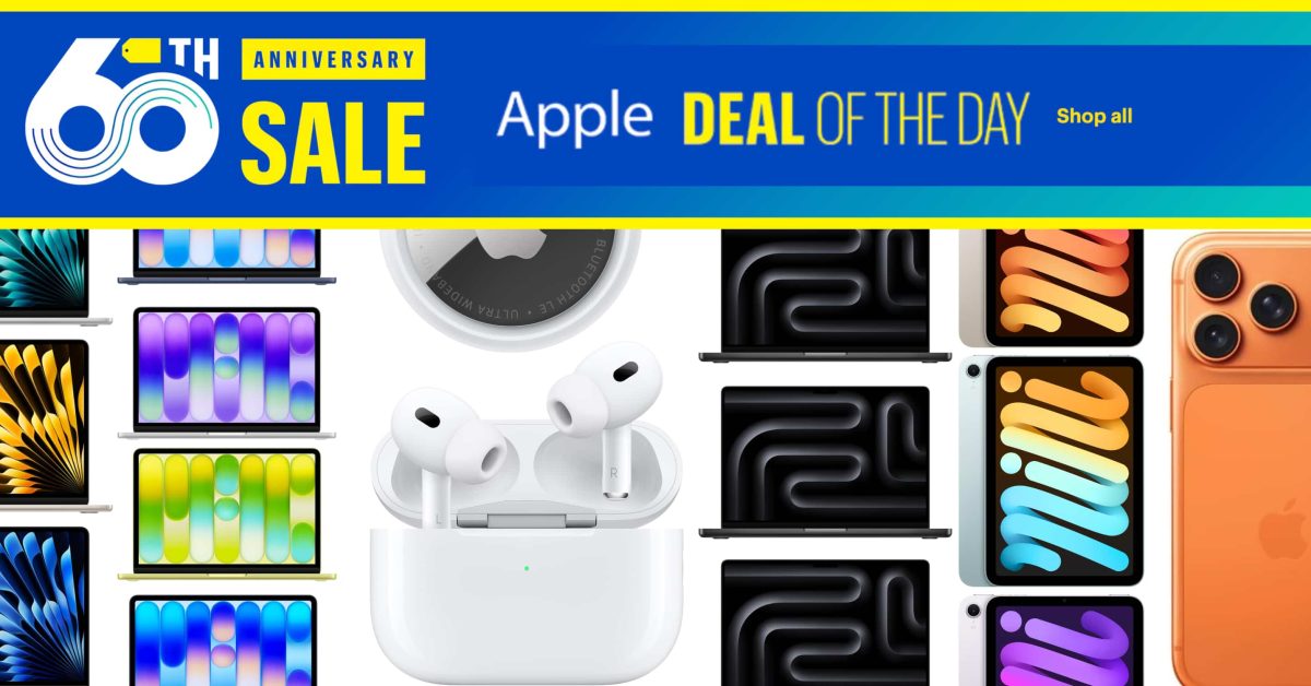 Special 1-day Apple anniversary sale: AirPods Pro 3, MacBook Pro $400 off, iPhone Air/17 Pro, AirTag 2, more