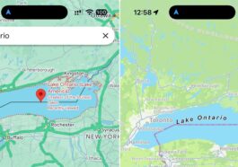 Apple Maps still shows Lake Ontario as Google Maps changes name