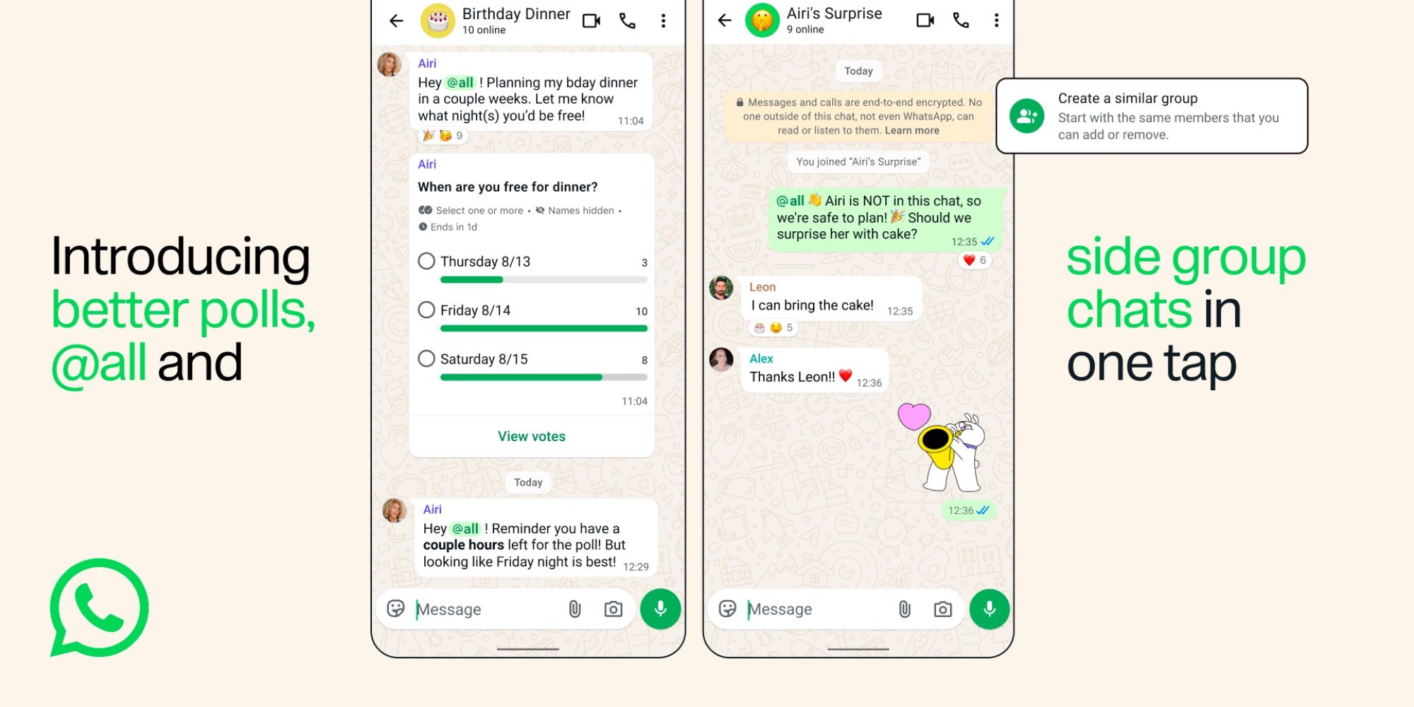 WhatsApp : trois nouvelles fonctionnalités pour améliorer les discussions de groupe 2 WhatsApp trois nouvelles fonctionnalites pour ameliorer les discussions de