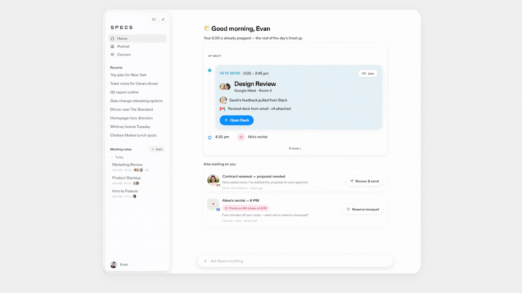Snap dévoile l'application Specs Intelligence pour iPhone, Mac et version mobile 2 Snap announces Specs Intelligence app for iPhone and Mac, cellular variant of Specs