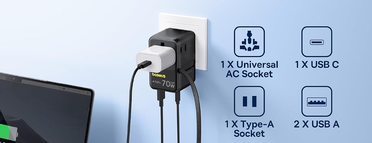 Accessoires iPhone 18 Pro : nos conseils pour améliorer votre setup 8 Adaptateur de voyage Baseus