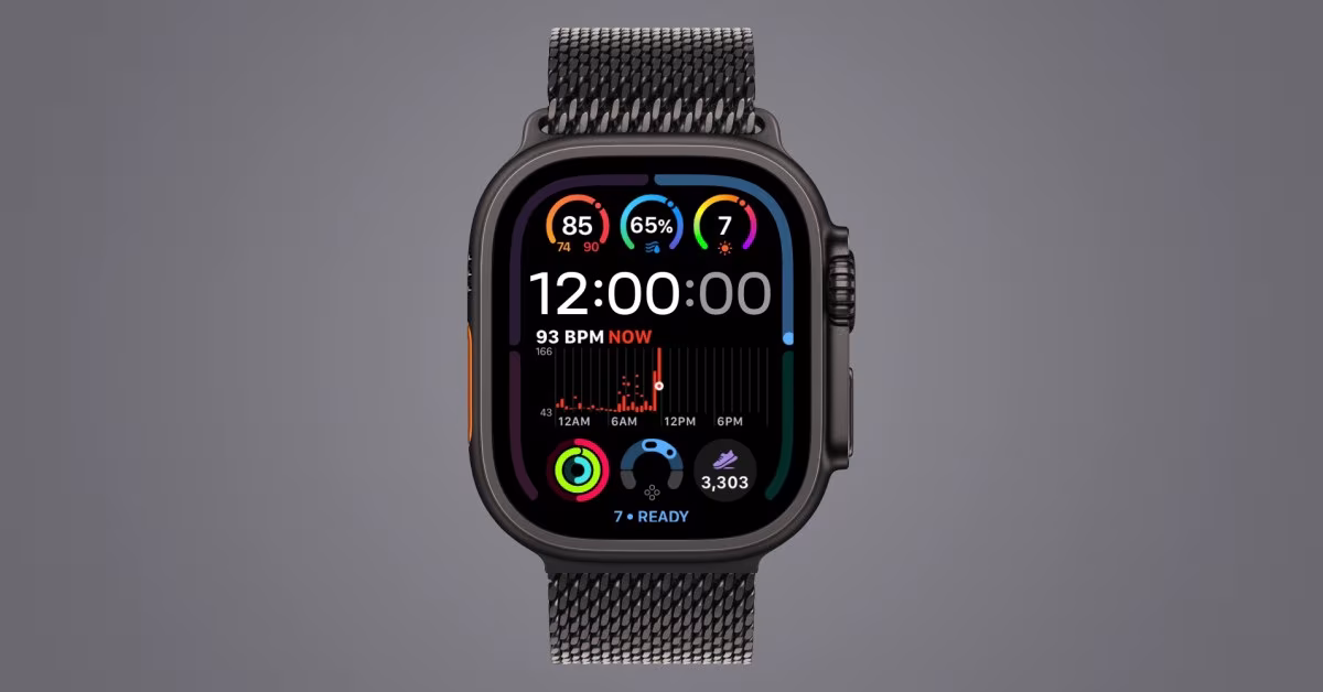 Apple Watch Ultra 4 includes a new watch face bezel option