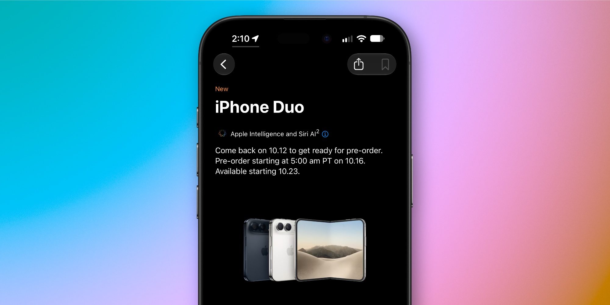 Apple annonce l'ouverture des précommandes pour l'iPhone Duo, date à préciser 2 Apple annonce louverture des precommandes pour liPhone Duo date a