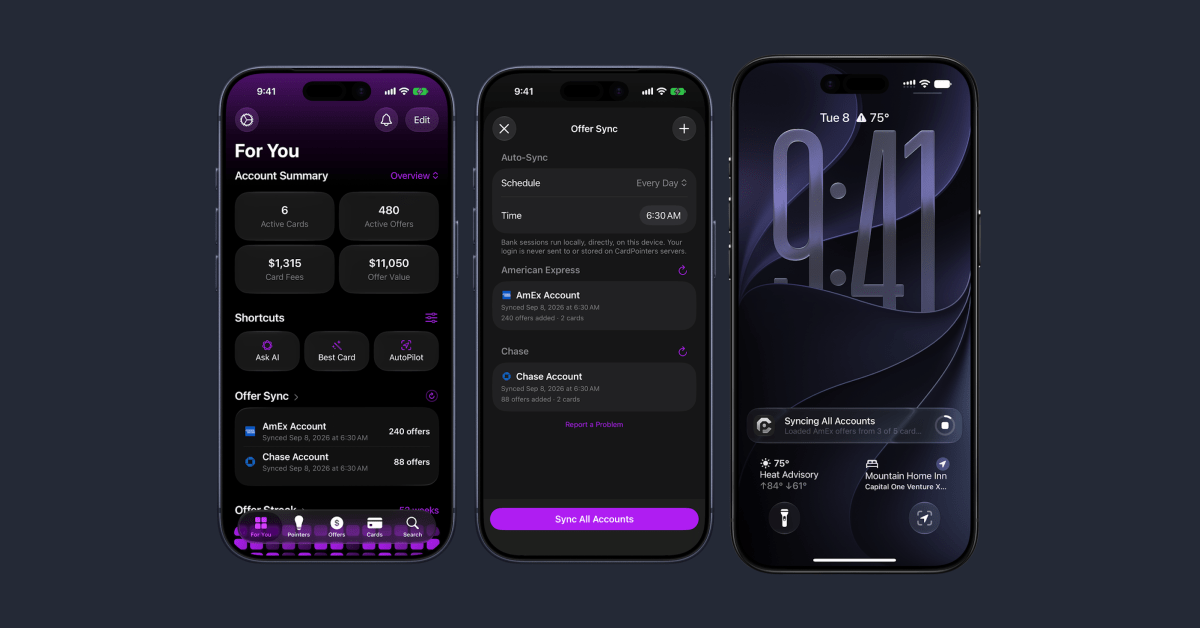 CardPointers updated for iOS 27 with Siri AI, automatic offer syncing, and much more