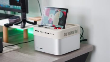 This unique retro dock adds a flip-up display, Thunderbolt 5, & 8TB storage to your Mac [Video]