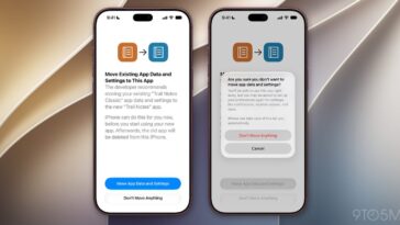 iOS 27.2 will help users move data and settings from an old app to its replacement