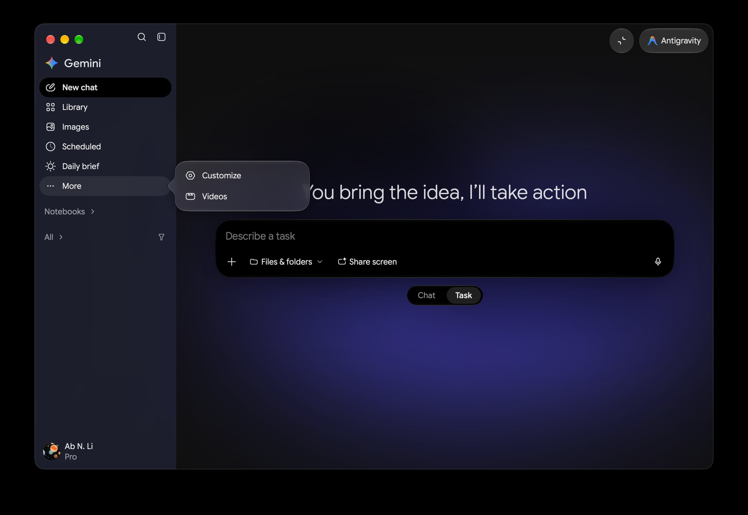 Mise à jour de l'interface pour Mac