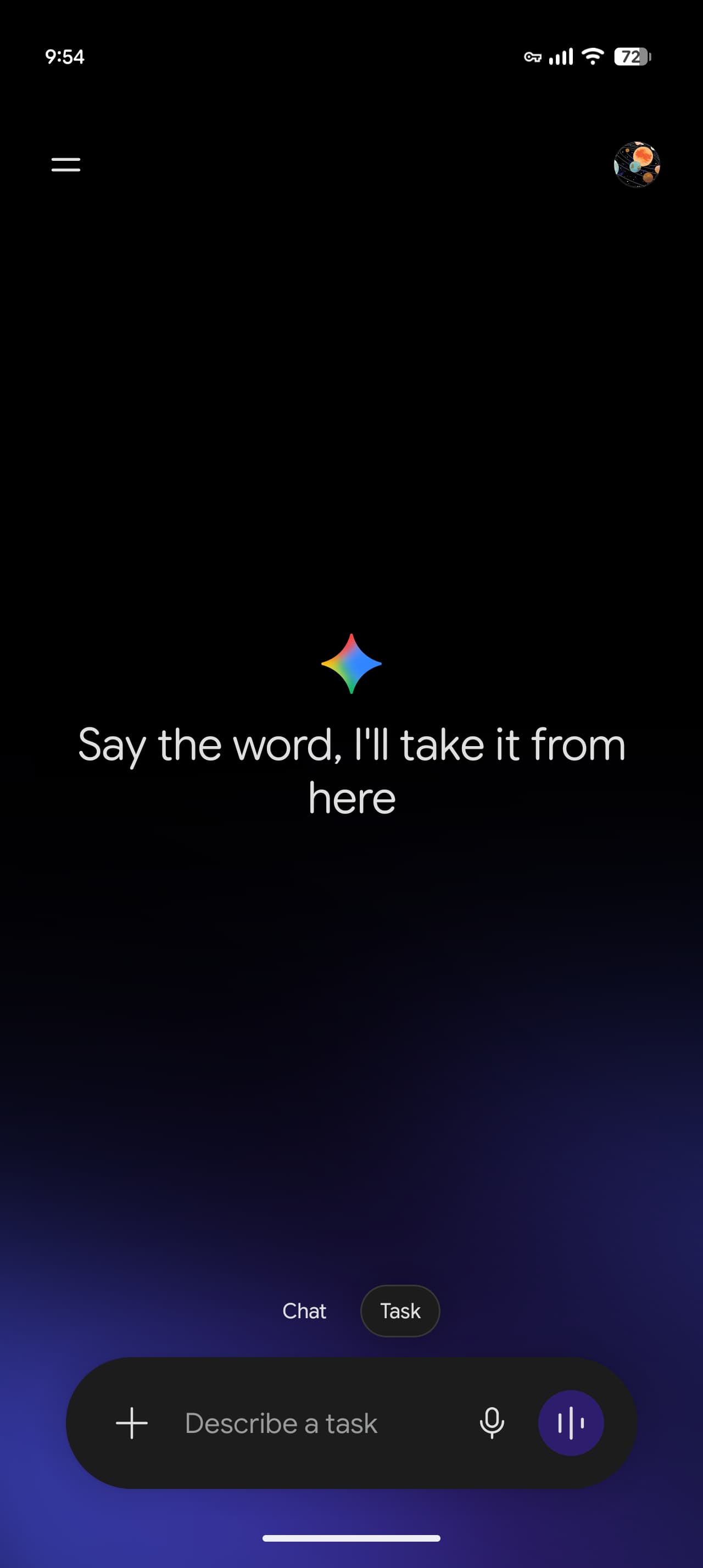 Gemini 4 Argon : déploiement de l'application pour AI Pro et AI Ultra 3 Deuxième vue de l'application Gemini