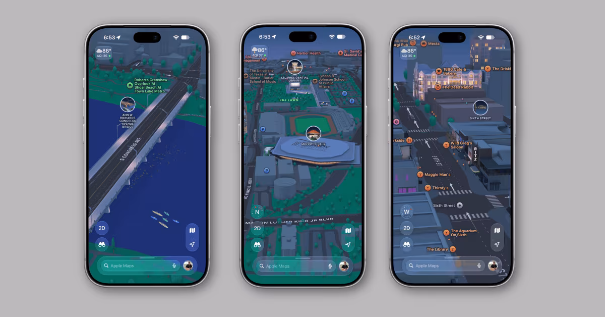 Apple Maps : Expérience urbaine détaillée lancée à Austin, Texas 98 Apple Maps launches Detailed City Experience in Austin, Texas