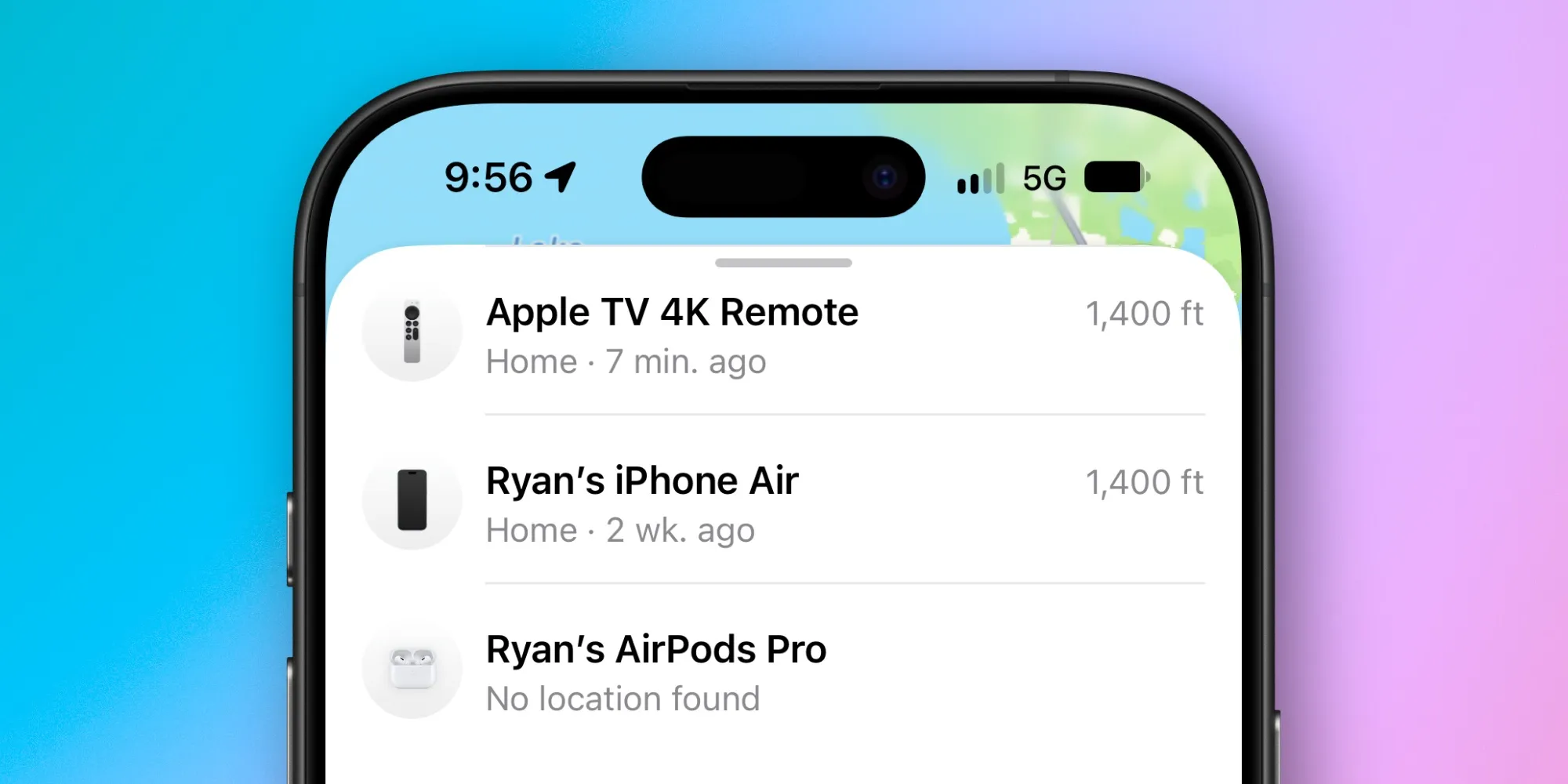 Find My avec télécommande Apple TV sous iOS 27.2