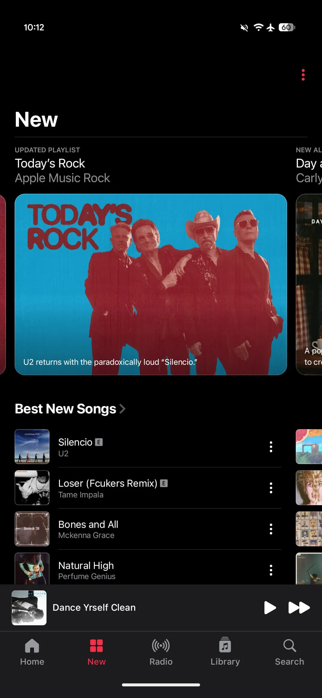 Ancienne interface Apple Music sur Android
