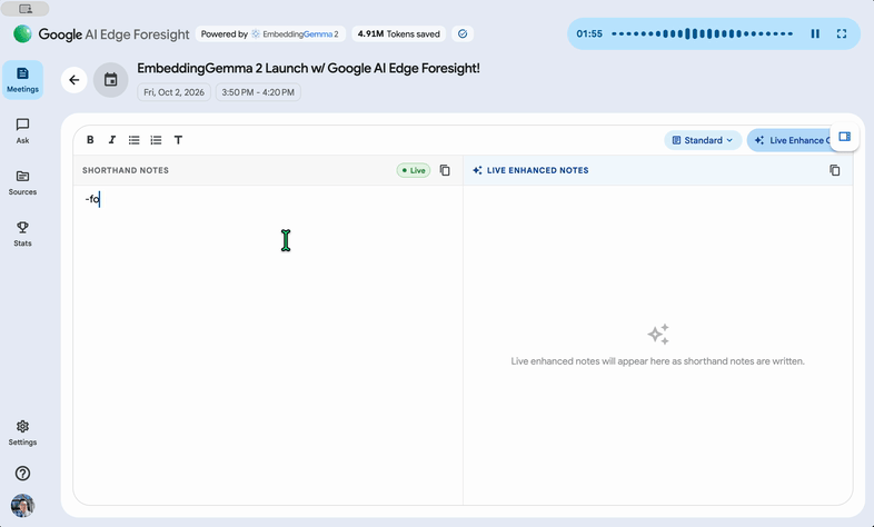 Google AI Edge Foresight des notes completes a partir