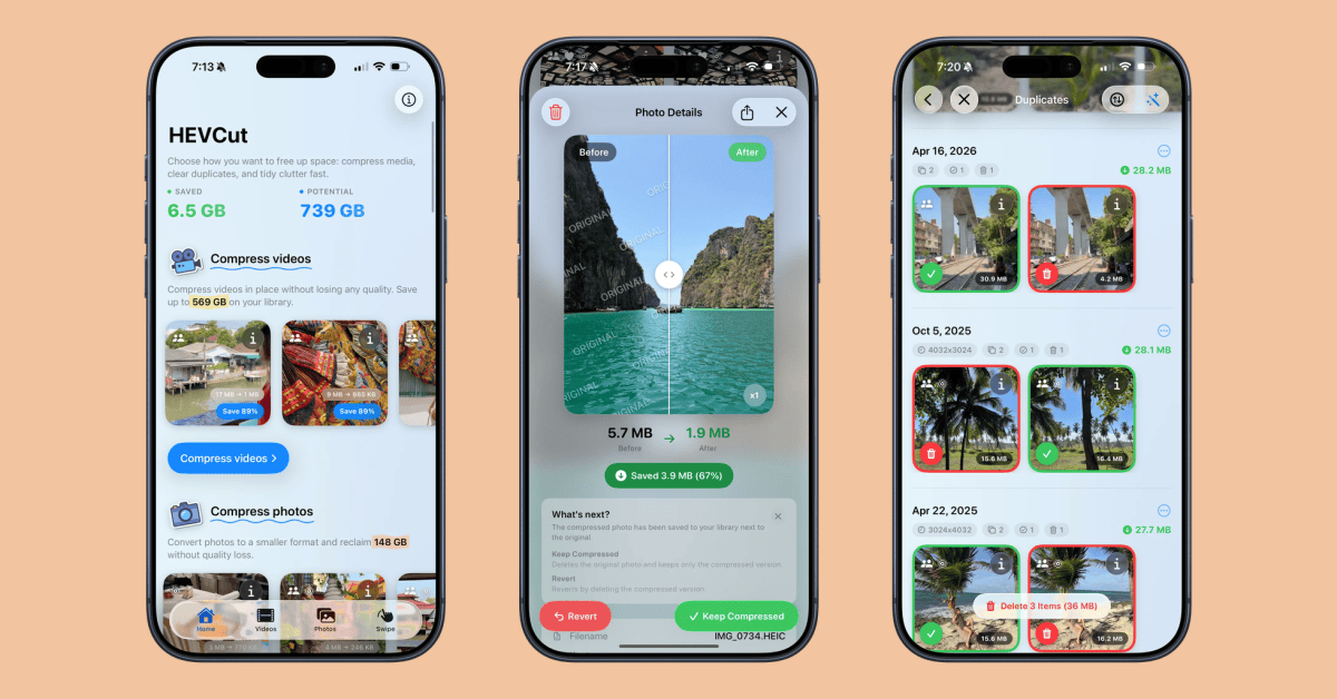 Indie App Spotlight: ‘HEVCut’ helps you trim your photo library without deleting anything